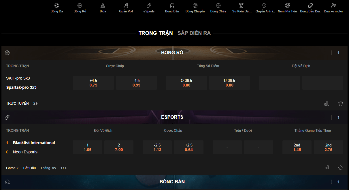 Cá cược thể thao online