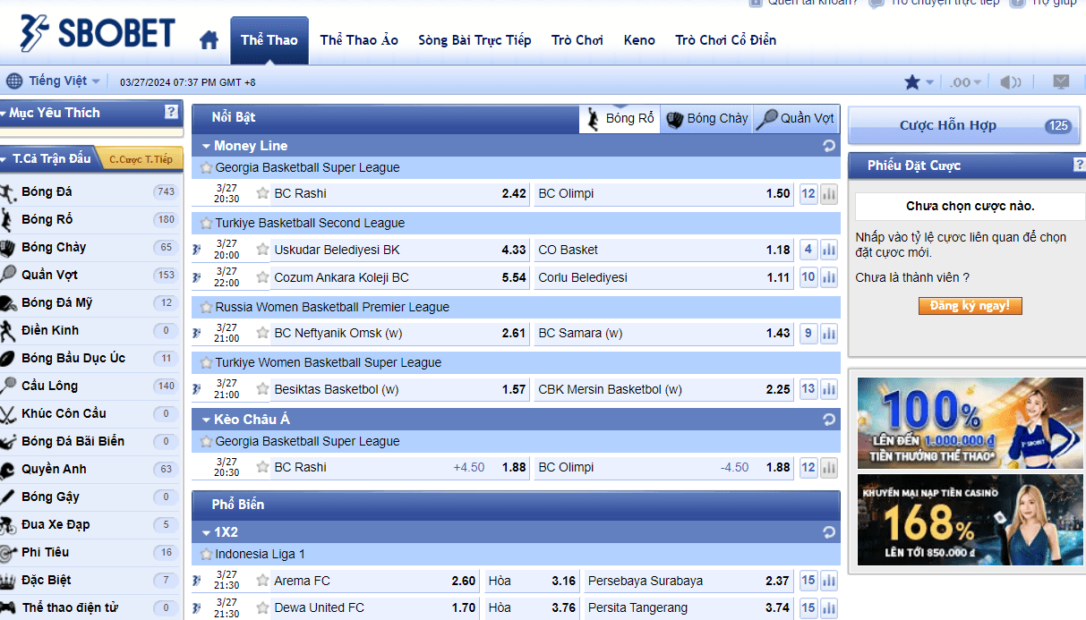 Tỷ lệ cược nhà cái