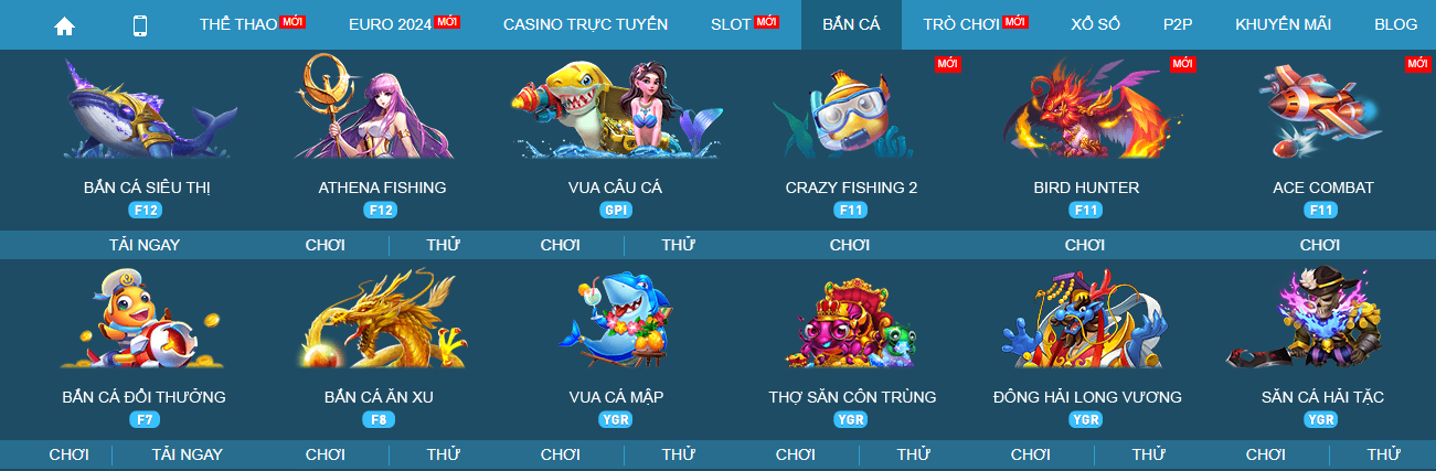 w88 Trò chơi bắn cá