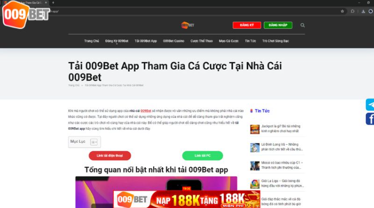 Các bước tải ứng dụng nhà cái 009bet Các bước tải ứng dụng nhà cái 009bet