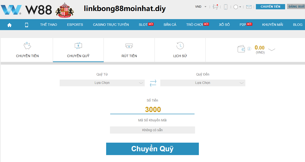 Chuyển quỹ sau khi nạp tiền w88 Chuyển quỹ sau khi nạp tiền w88