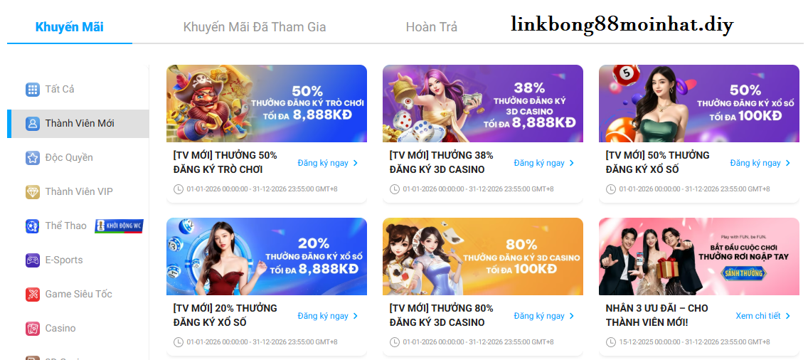 Thưởng khuyến mãi sau khi đăng ký fun88